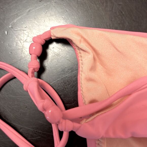 J. Crew NEW curved waist cheeky string bikini bottoms tea rose pink bubblegum - Picture 9 of 10